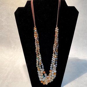 Chan Luu Multi Color Beaded Necklace 24"